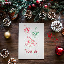 Search for squirrel drawing cards Red