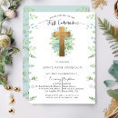 Search for boy first communion invitations Greenery