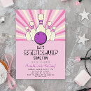 Search for retro bowling invitations Girl