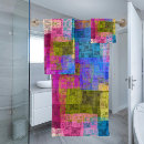Search for colorful bath towels Squares