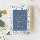Search for elegant flower invitations Blue