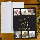 Search for 50th 6x8 invitations Black and gold