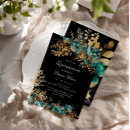 Search for teal and gold quinceanera invitations Quinceañera