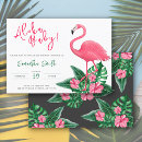 Search for pink hibiscus invitations Flamingo