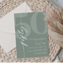 Search for minimalist 50th birthday invitations Modern