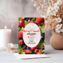 Search for berry baby shower invitations Red pink