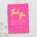Search for hot pink thank you cards Modern