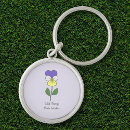 Search for flowering pansy key rings For her