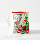 Search for elf design mugs Santa claus