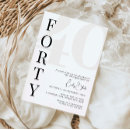 Search for forty invitations Typography
