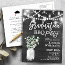 Search for string lights graduation invitations Mason jar