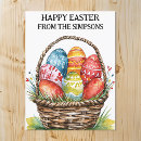 Search for easter baskets postcards Jesus