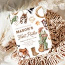 Search for first rodeo invitations Cowboy party