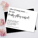 Search for funny invitations Black and white