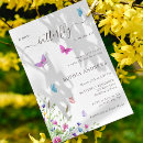 Search for pink and purple butterfly invitations Wildflower