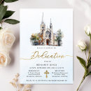 Search for dedication invitations Gold cross
