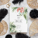 Search for flower tropical flower invitations Greenery