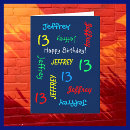 Search for for teenage boy birthday cards 13th