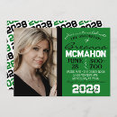 Search for green and white graduation invitations Black