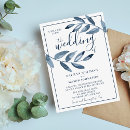 Search for bliss wedding invitations Watercolor