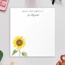 Search for watercolor sunflower notepads Yellow flowers