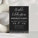 Search for double celebration birthday invitations Modern