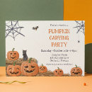 Search for pumpkin carving party invitations Jack o'lantern