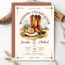 Search for rodeo wedding invitations Watercolor