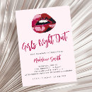 Search for girls night out invitations Pink