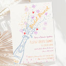 Search for pop the champagne bridal shower invitations Whimsical