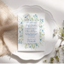 Search for steel blue invitations Classic romantic botanical k094