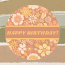 Search for happy birthday pattern stickers Retro