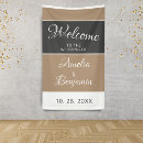 Search for bride and groom name banners Modern