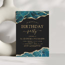 Search for turquoise birthday invitations Agate