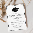 Search for black and white graduation invitations College