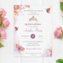 Search for white and gold quinceanera invitations Butterflies