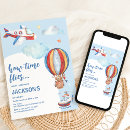 Search for hot air balloon party invitations Aeroplane