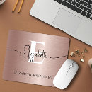 Search for rose gold mouse mats Brushed metal