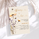 Search for bee on purple invitations Yellow