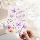 Search for purple butterfly bridal shower invitations Flowers