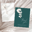 Search for emerald green white thank you cards Watercolor
