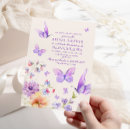 Search for purple butterfly bridal shower invitations He gives me butterflies