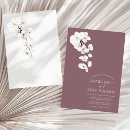 Search for purple flower wedding invitations Boho