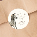 Search for zebra baby shower stickers Thank you