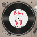 Search for rocking 50th birthday invitations Retro