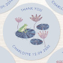 Search for frog thank you stickers Baby shower