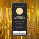Search for golden ticket party invitations Black