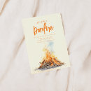 Search for bonfire on the beach invitations Summer
