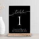 Search for black and white table cards Stylish