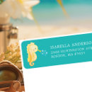 Search for nautical girl return address labels Under the sea